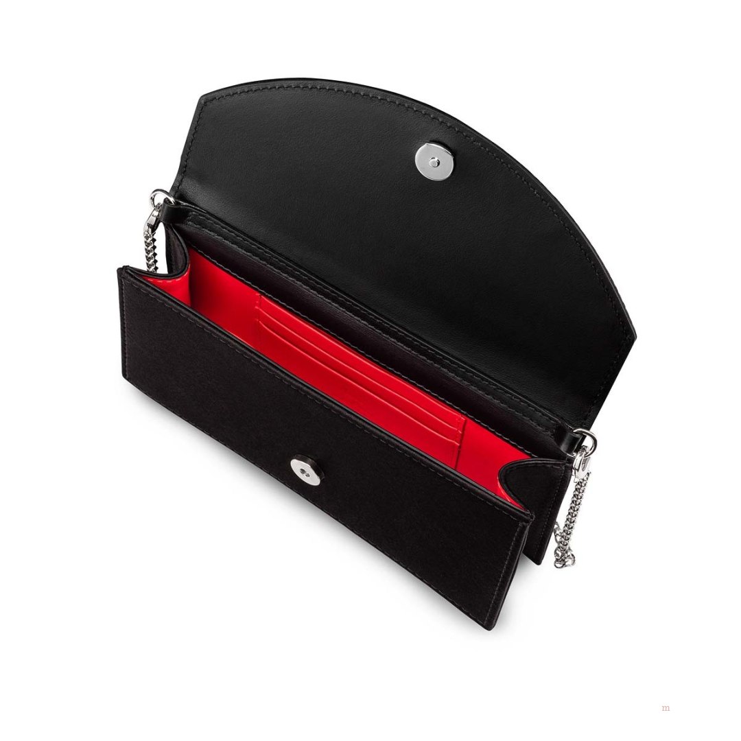 Christian Louboutin Loubi54 small Women's Clutch Bag Black | OLGVIW508