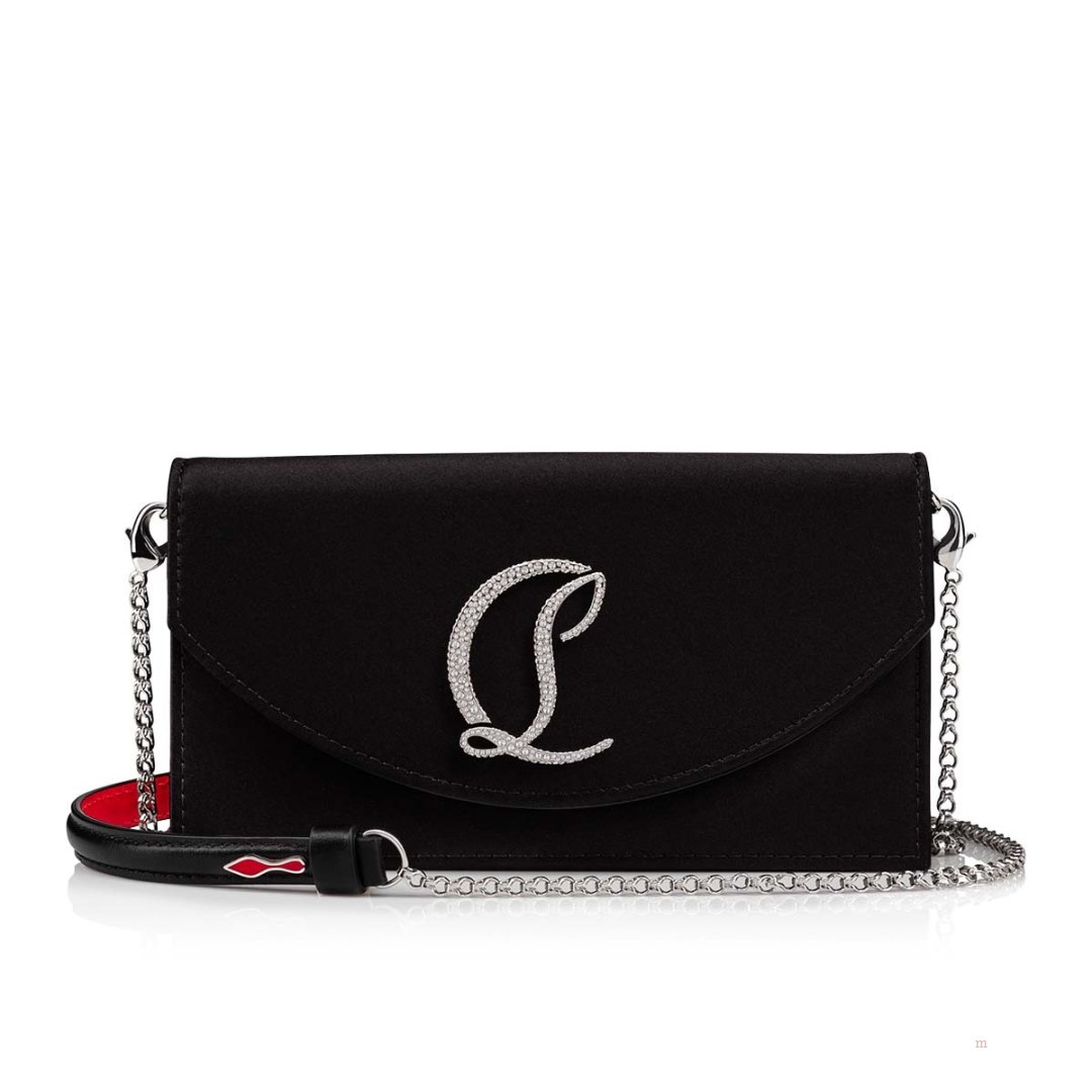 Christian Louboutin Loubi54 small Women\'s Clutch Bag Black | OLGVIW508