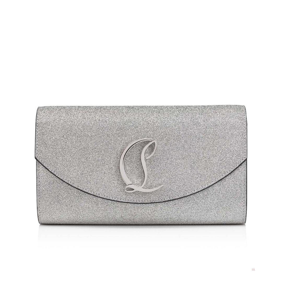 Christian Louboutin Loubi54 wallet Women's Wallet Silver | GCHQNL308