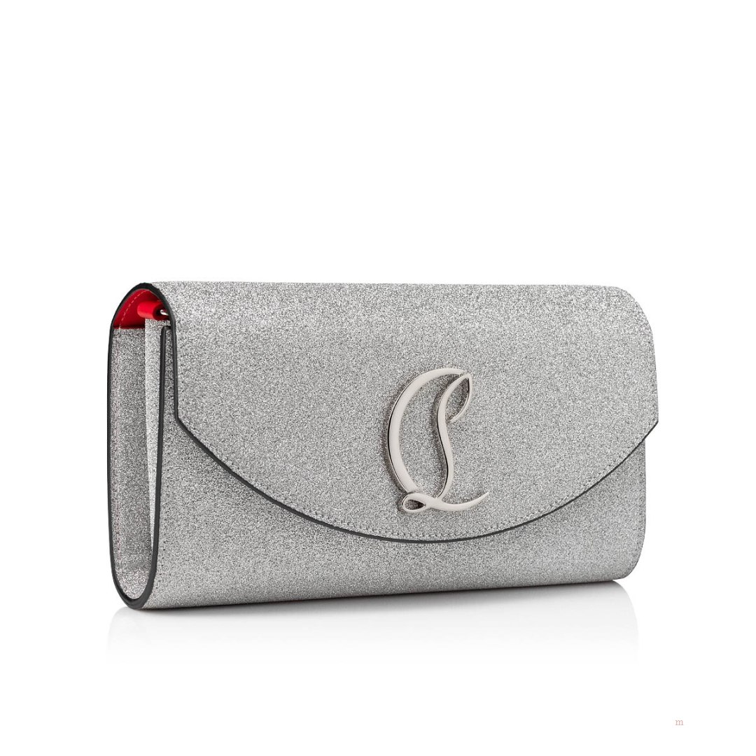 Christian Louboutin Loubi54 wallet Women's Wallet Silver | GCHQNL308