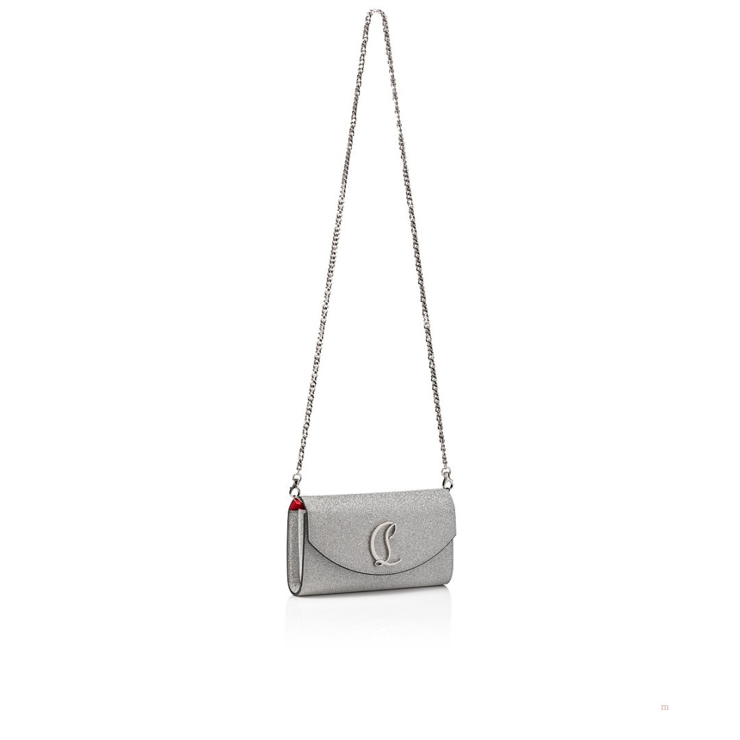 Christian Louboutin Loubi54 wallet Women's Wallet Silver | GCHQNL308