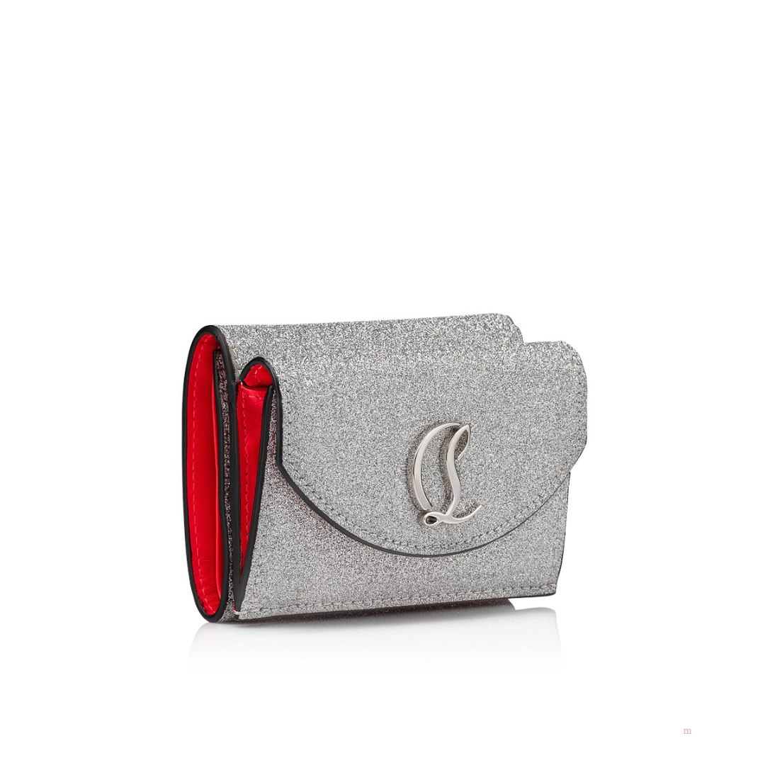 Christian Louboutin Loubi54 wallet Women's Wallet Silver | ZTEMGA914