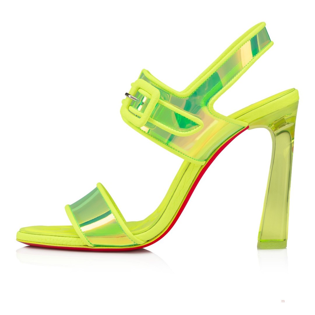 Christian Louboutin Loubi Duniss Women's Sandals Yellow | JSHAQR390