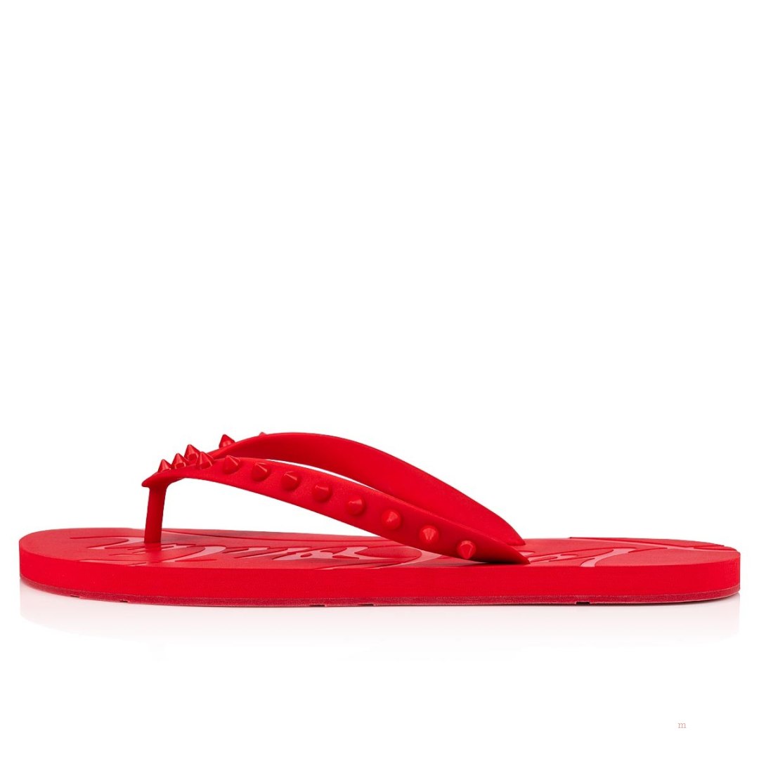 Christian Louboutin Loubi Flip Men's Flip Flops Red | IFJTNP582