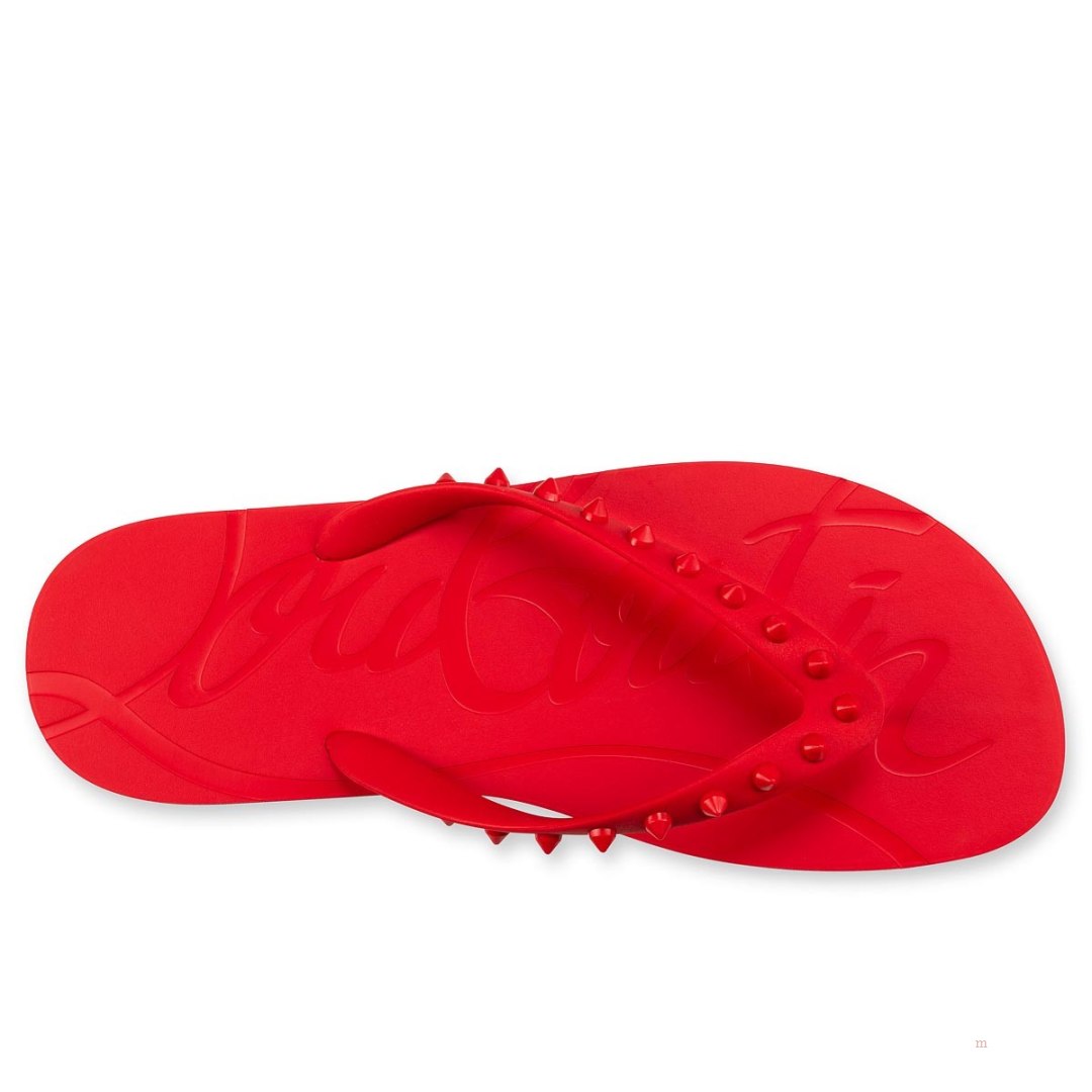 Christian Louboutin Loubi Flip Men's Flip Flops Red | IFJTNP582