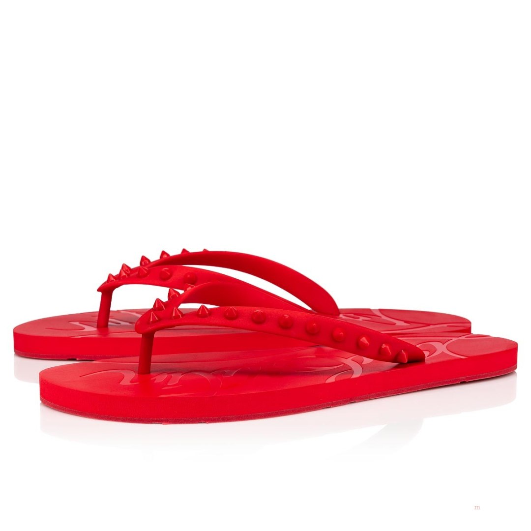 Christian Louboutin Loubi Flip Men\'s Flip Flops Red | IFJTNP582