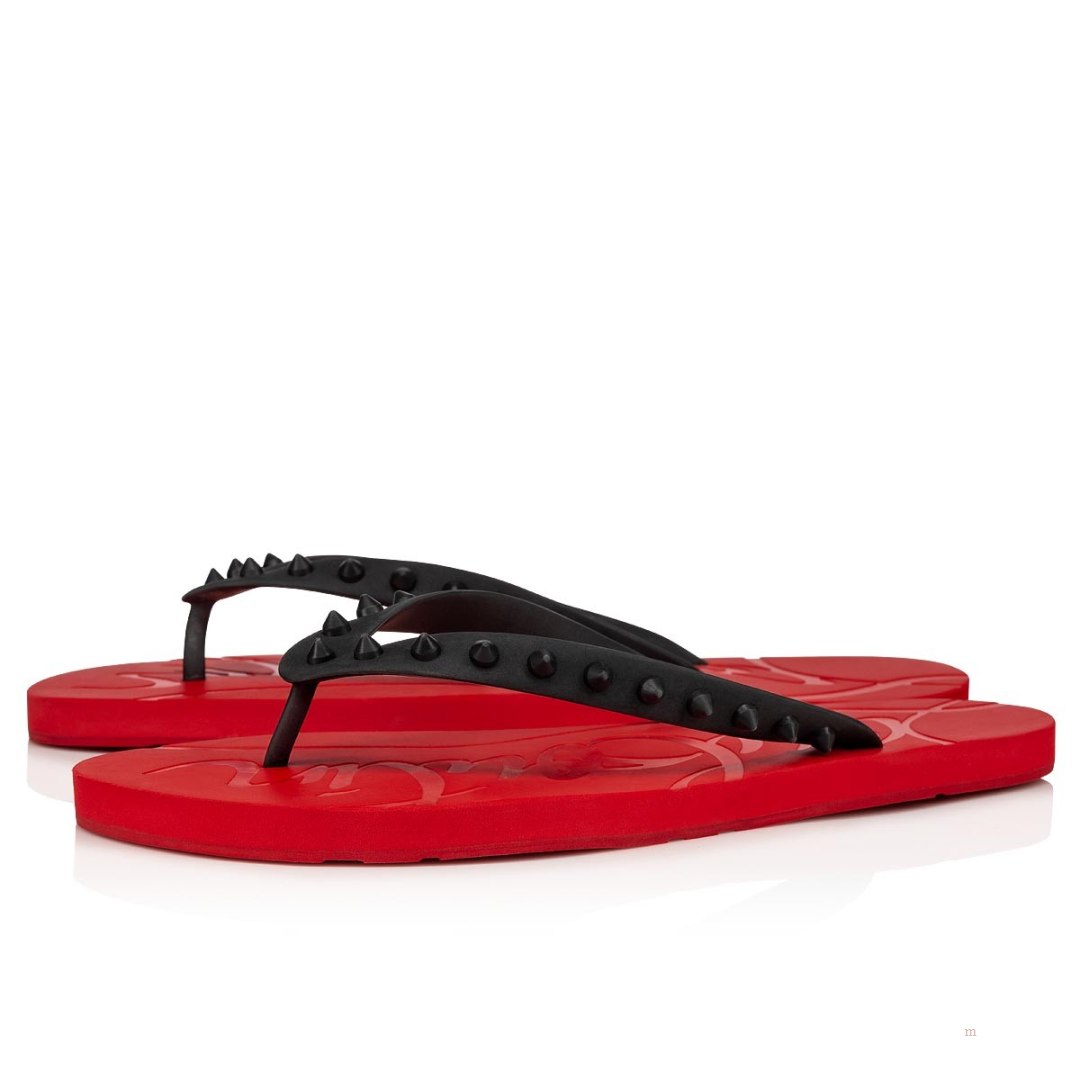 Christian Louboutin Loubi Flip Men\'s Flip Flops Black | IGJHYR503