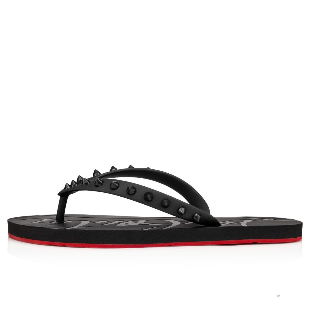 Christian Louboutin Loubi Flip Women's Flip Flops Black | UQLNAW782