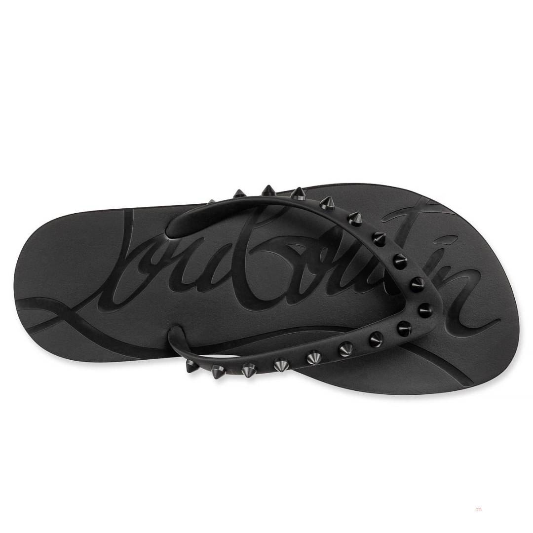 Christian Louboutin Loubi Flip Women's Flip Flops Black | UQLNAW782