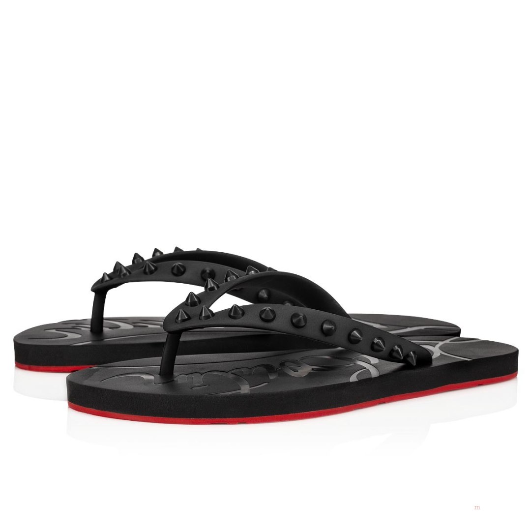 Christian Louboutin Loubi Flip Women\'s Flip Flops Black | UQLNAW782