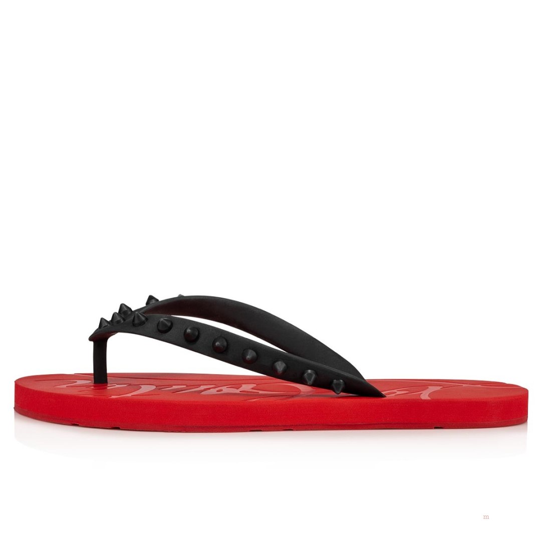 Christian Louboutin Loubi Flip Women's Flip Flops Black | VOEQRU723