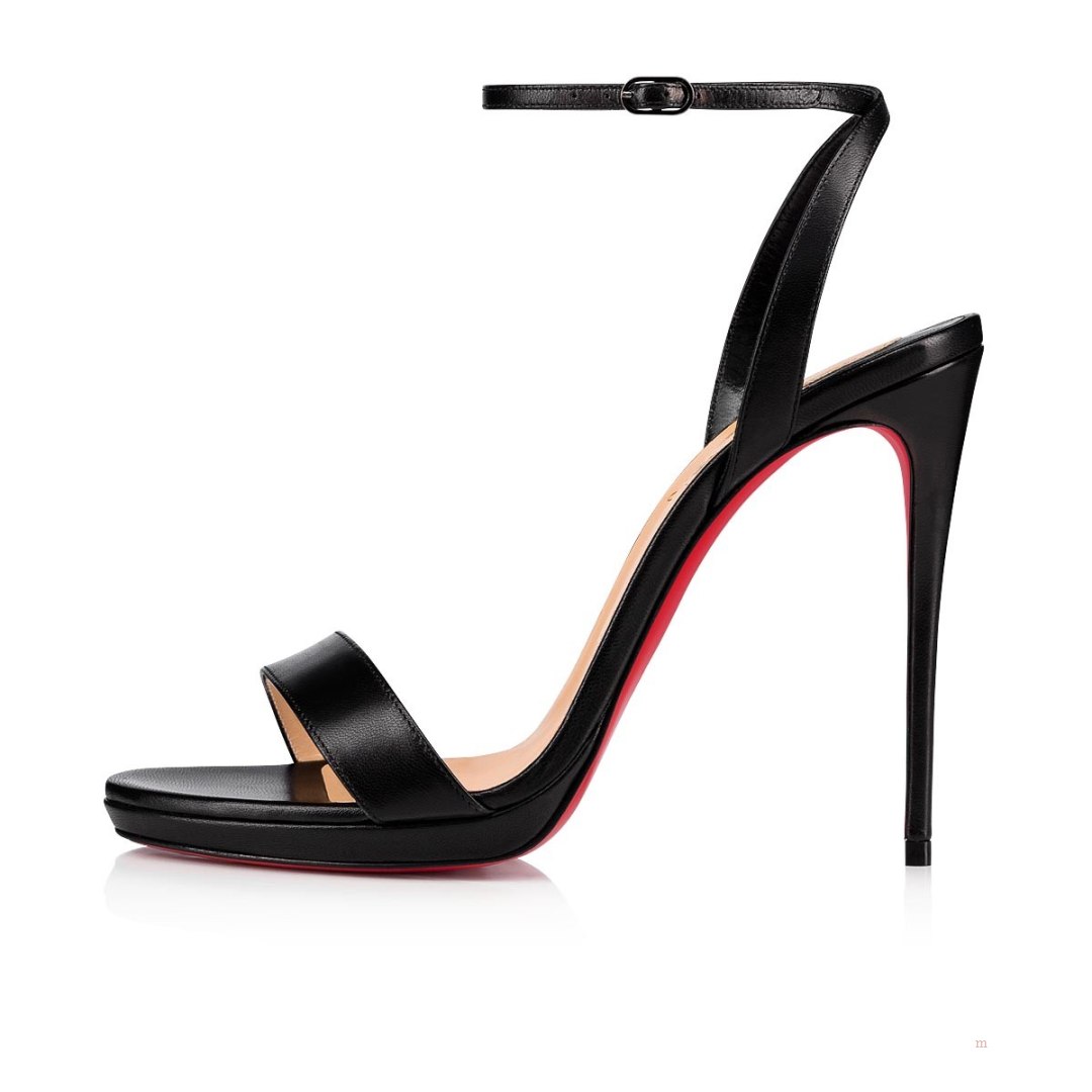 Christian Louboutin Loubi Queen Women's Sandals Black | BULRSW764