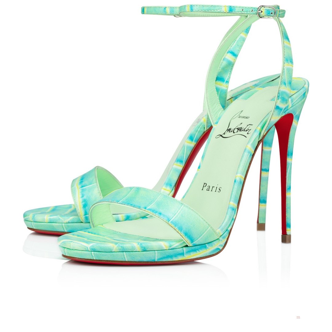 Christian Louboutin Loubi Queen Women's Sandals Green | GOTMQK459