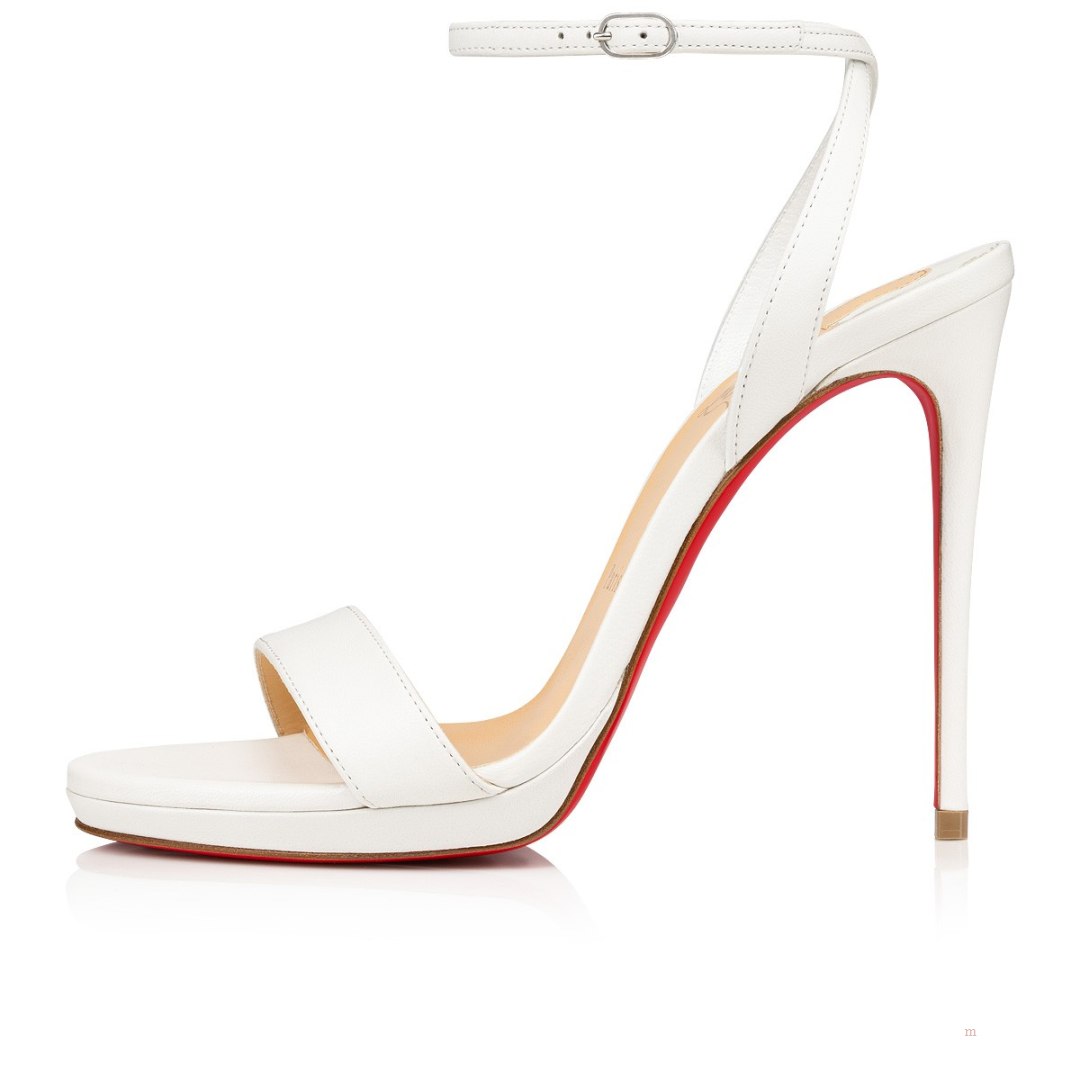 Christian Louboutin Loubi Queen Women's Sandals White | PCJLHZ024