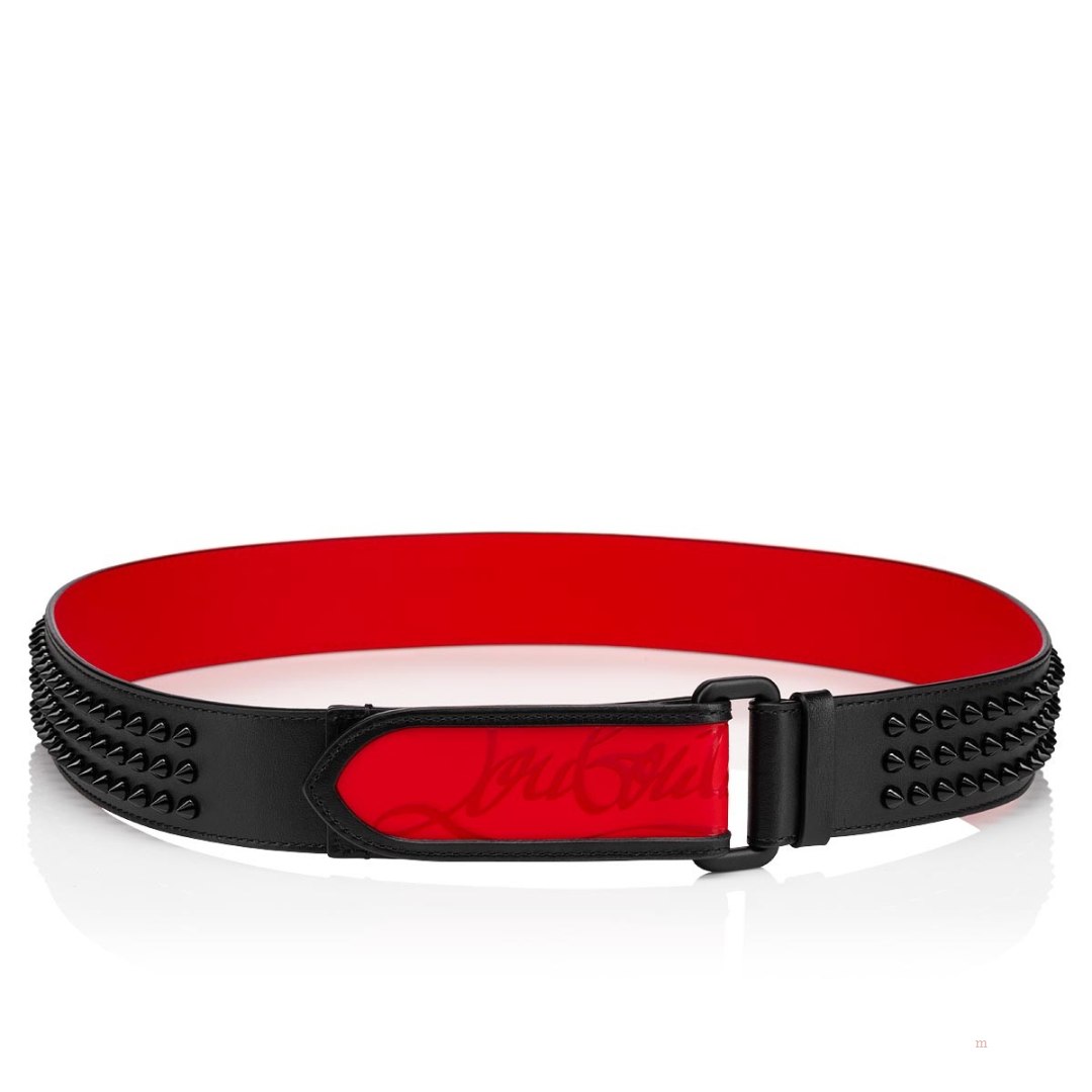 Christian Louboutin Loubi belt Men's Belt Black | CPYWHO396