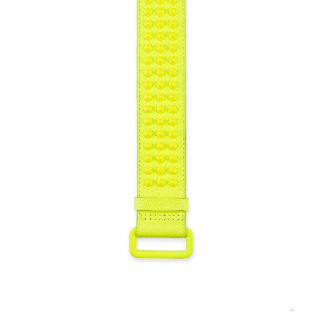 Christian Louboutin Loubi belt Men's Belt Yellow | EOUTFB094