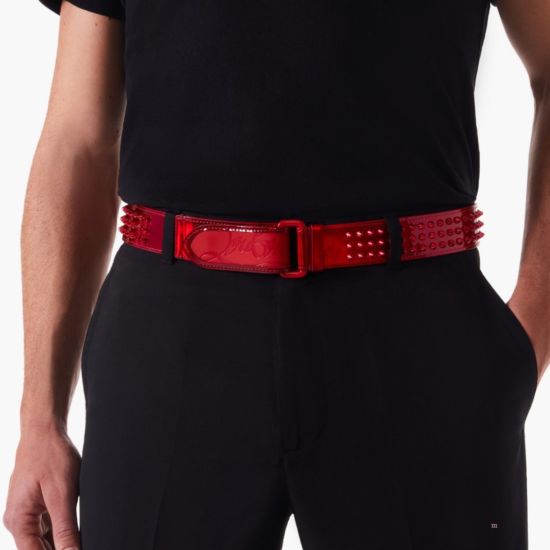 Christian Louboutin Loubi belt Men\'s Belt Red | FTSWYH735