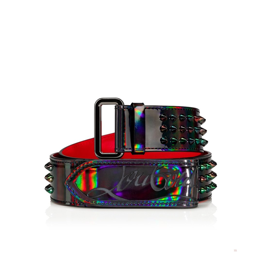 Christian Louboutin Loubi belt Men\'s Belt Black | IFRGTK301