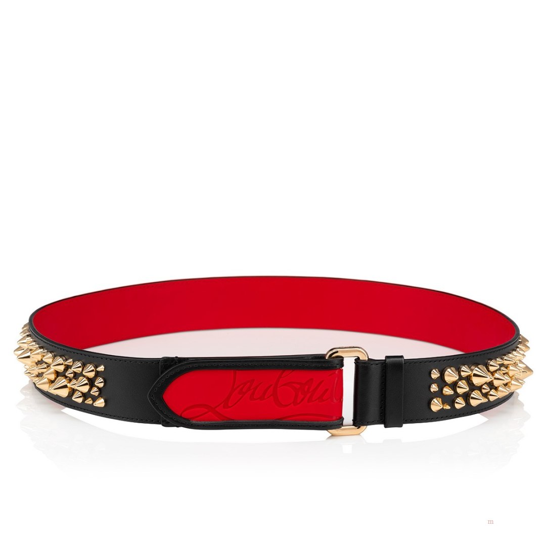 Christian Louboutin Loubi belt Men's Belt Black | TXECJP243