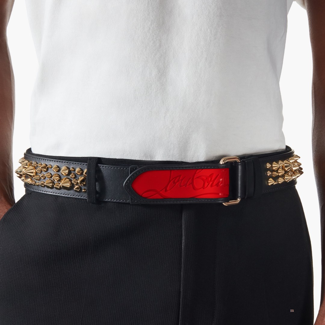 Christian Louboutin Loubi belt Men\'s Belt Black | TXECJP243