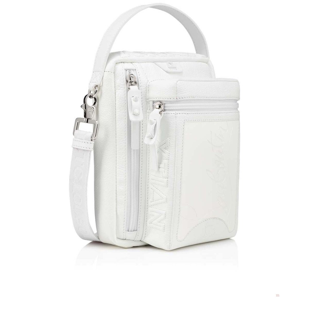 Christian Louboutin Loubideal Men's Leather Bag White | QKMAVO654