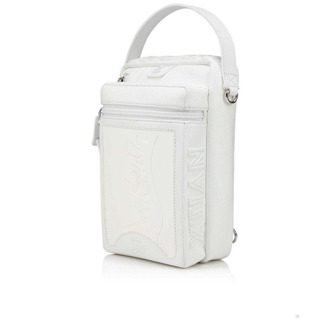 Christian Louboutin Loubideal Men's Leather Bag White | QKMAVO654