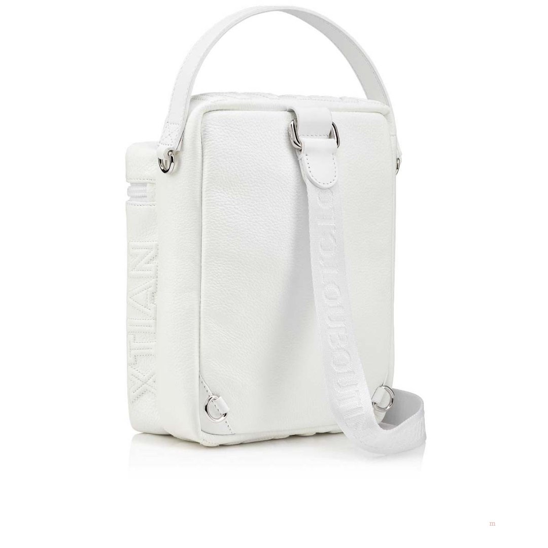 Christian Louboutin Loubideal Men's Leather Bag White | QKMAVO654