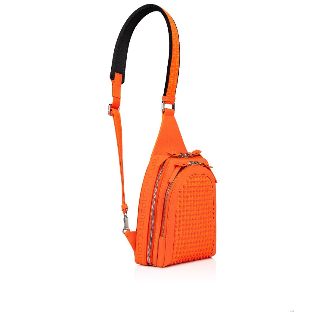 Christian Louboutin Loubifunk Men's Backpack Orange | FXWLCP218