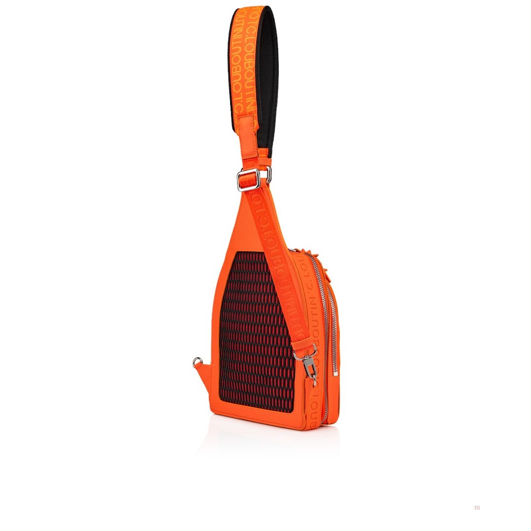 Christian Louboutin Loubifunk Men's Backpack Orange | FXWLCP218