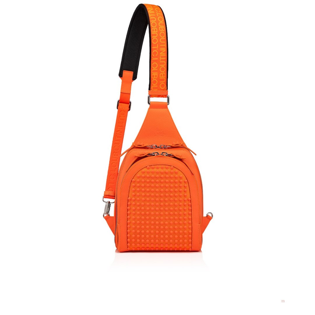 Christian Louboutin Loubifunk Men\'s Backpack Orange | FXWLCP218