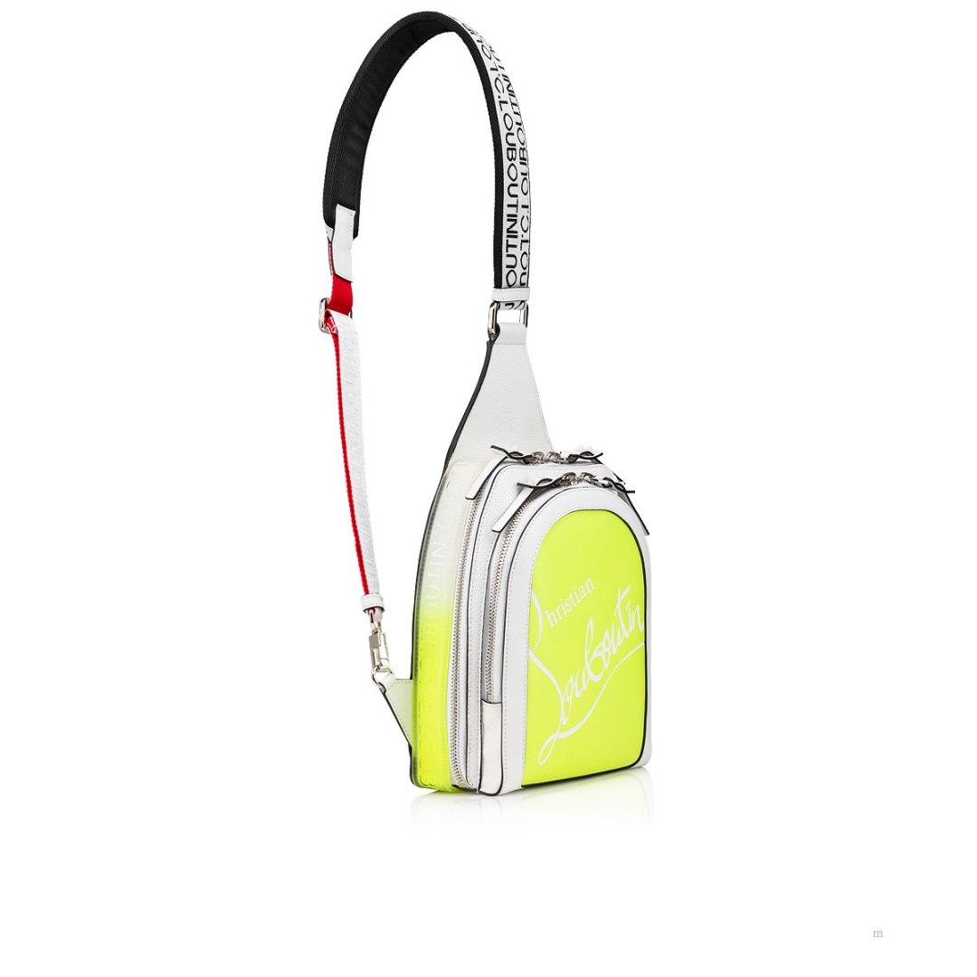 Christian Louboutin Loubifunk Men's Backpack Yellow | PMQAIZ156