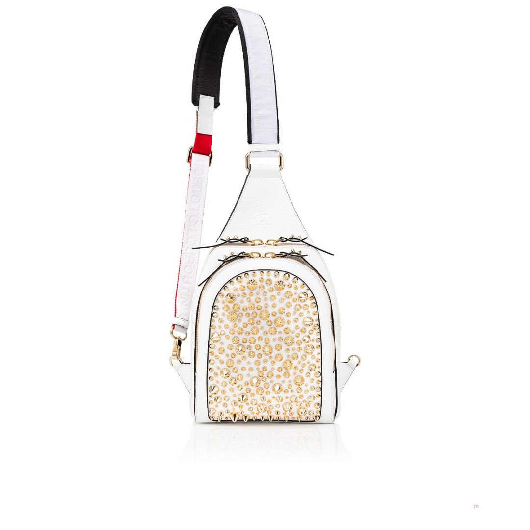 Christian Louboutin Loubifunk Men's Backpack White | YHTVDC047