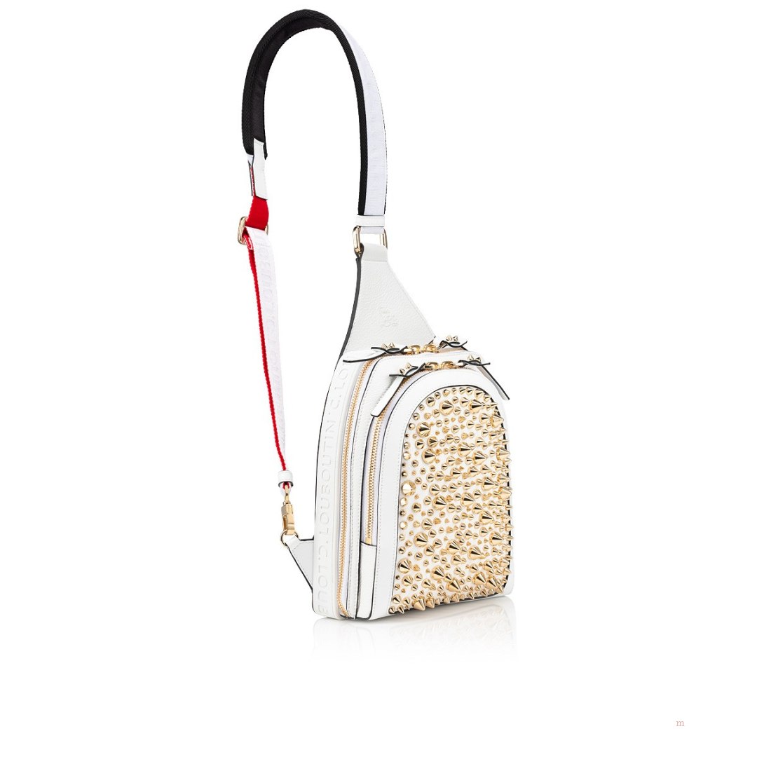 Christian Louboutin Loubifunk Men's Backpack White | YHTVDC047