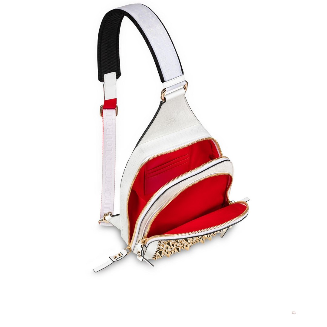 Christian Louboutin Loubifunk Men's Backpack White | YHTVDC047