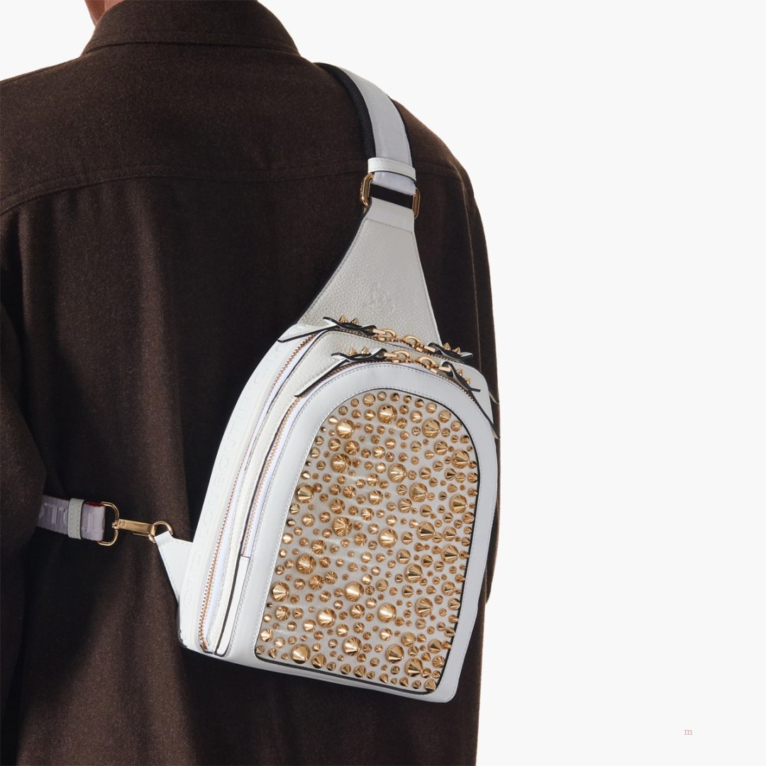 Christian Louboutin Loubifunk Men\'s Backpack White | YHTVDC047