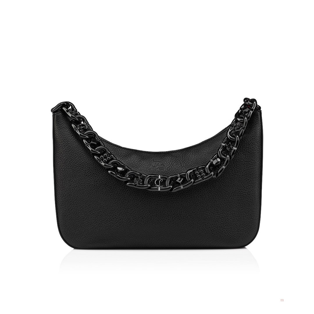 Christian Louboutin Loubila Chain large Women's Shoulder Bag Black | QVTKGW390