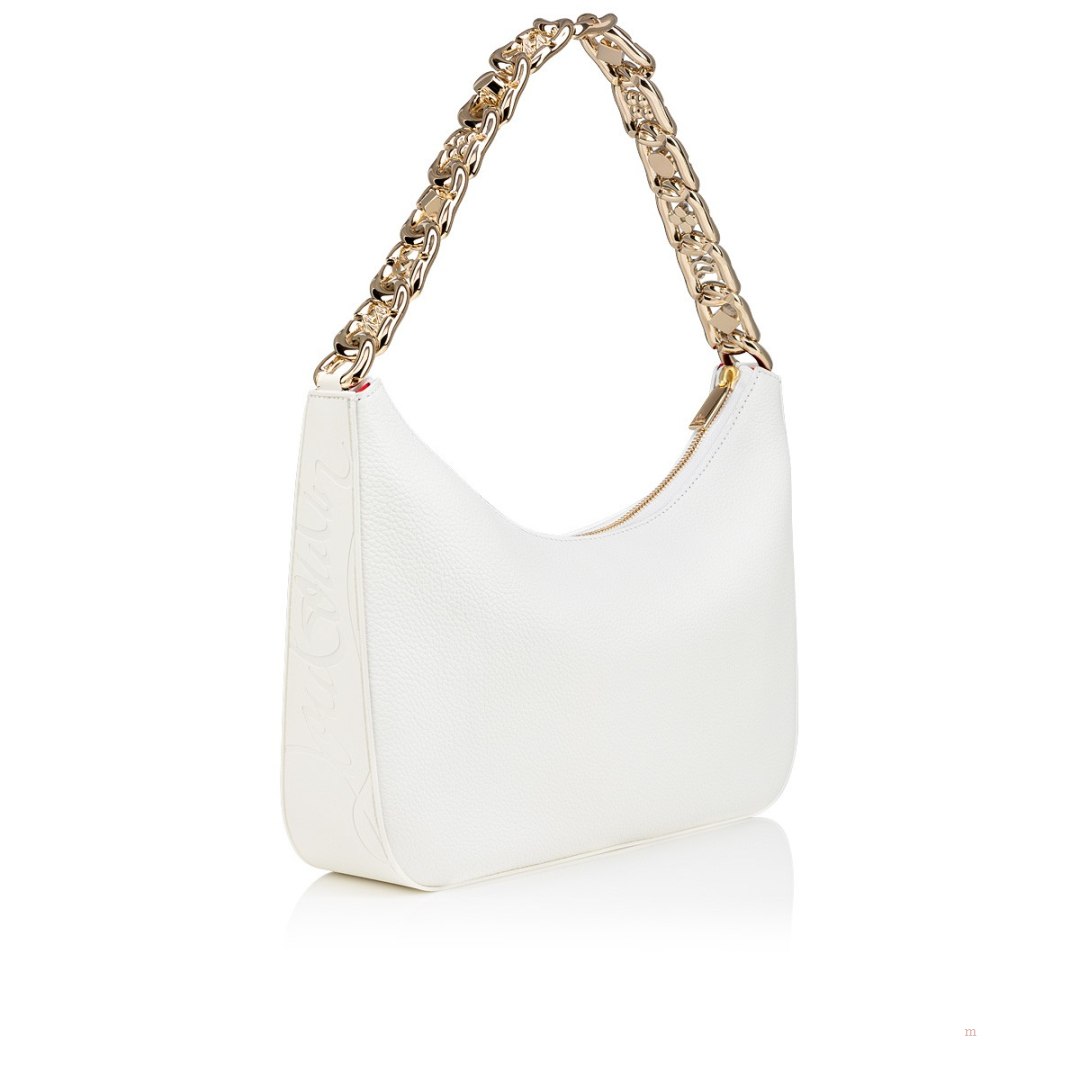 Christian Louboutin Loubila Chain large Women's Shoulder Bag White | UIQNBK738