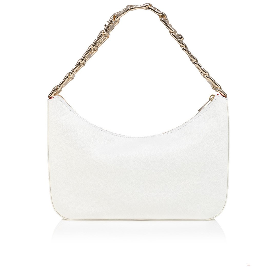 Christian Louboutin Loubila Chain large Women's Shoulder Bag White | UIQNBK738