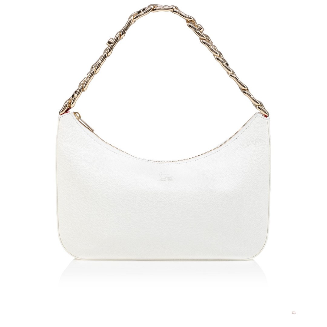 Christian Louboutin Loubila Chain large Women\'s Shoulder Bag White | UIQNBK738