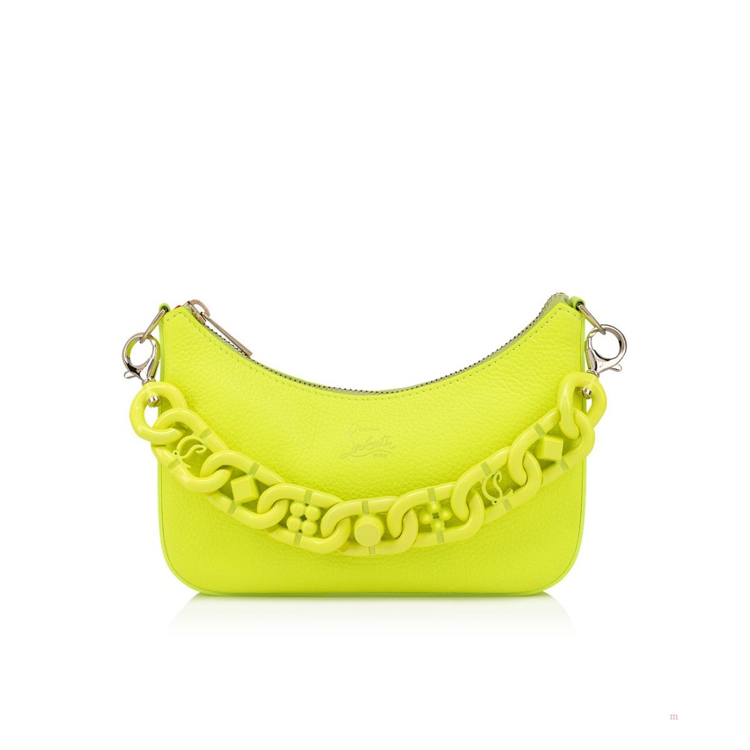 Christian Louboutin Loubila Chain mini Women's Shoulder Bag Yellow | RJGBDS803