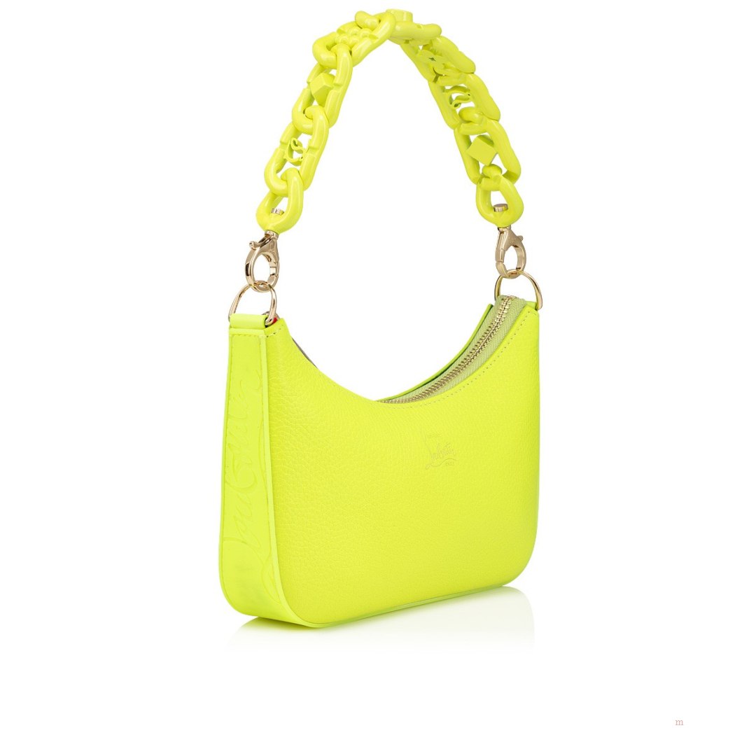 Christian Louboutin Loubila Chain mini Women's Shoulder Bag Yellow | RJGBDS803