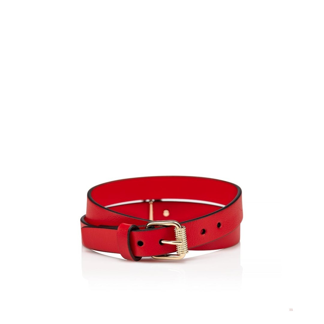 Christian Louboutin Loubilink Logo bracelet Women's Bracelet Red | FUTMXL059