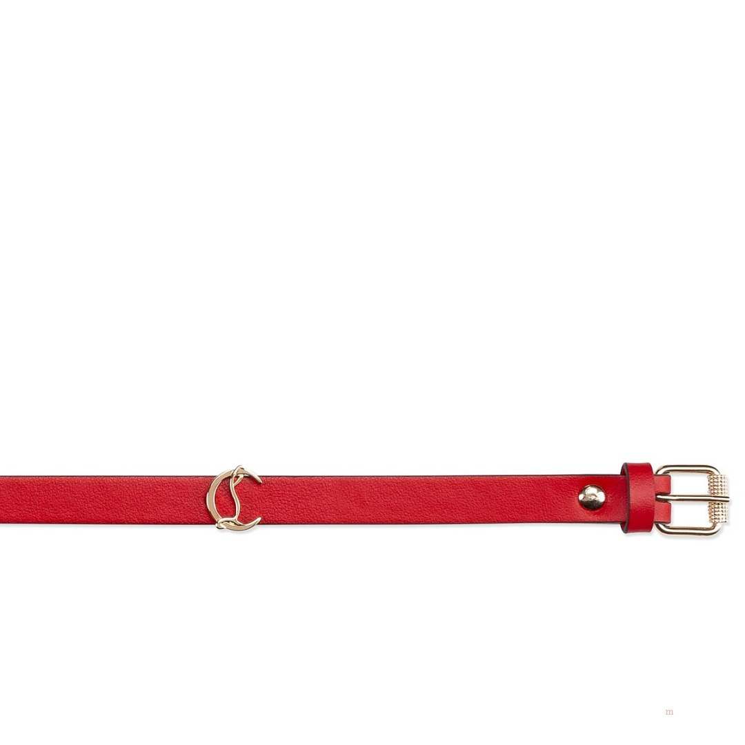 Christian Louboutin Loubilink Logo bracelet Women's Bracelet Red | FUTMXL059