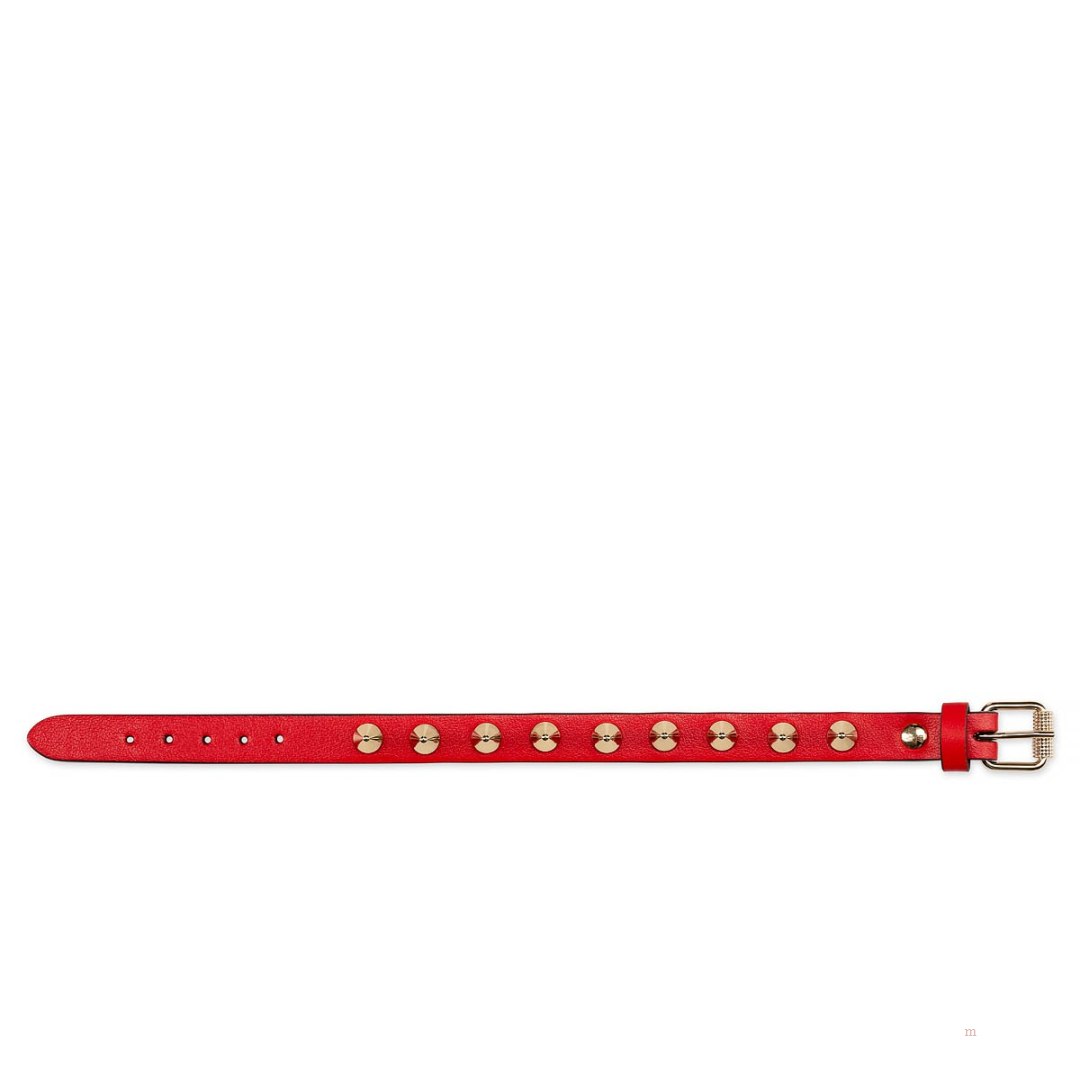 Christian Louboutin Loubilink Men's Bracelet Red | QGZUKO391