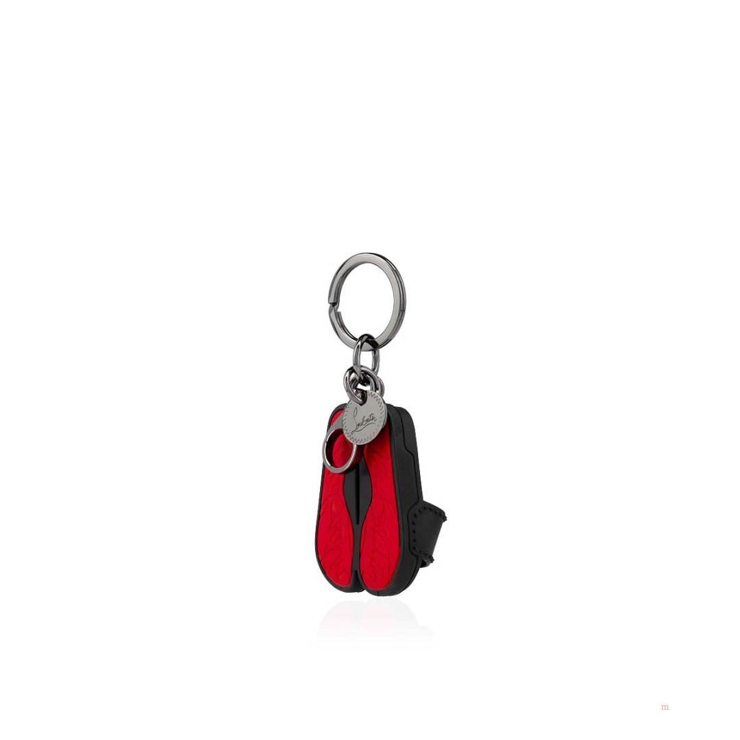 Christian Louboutin Loubipool keyring Men's Keyring Black | QGEITJ790