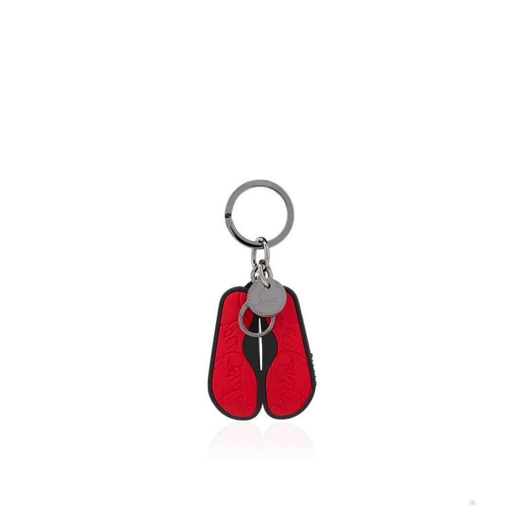 Christian Louboutin Loubipool keyring Men's Keyring Black | QGEITJ790