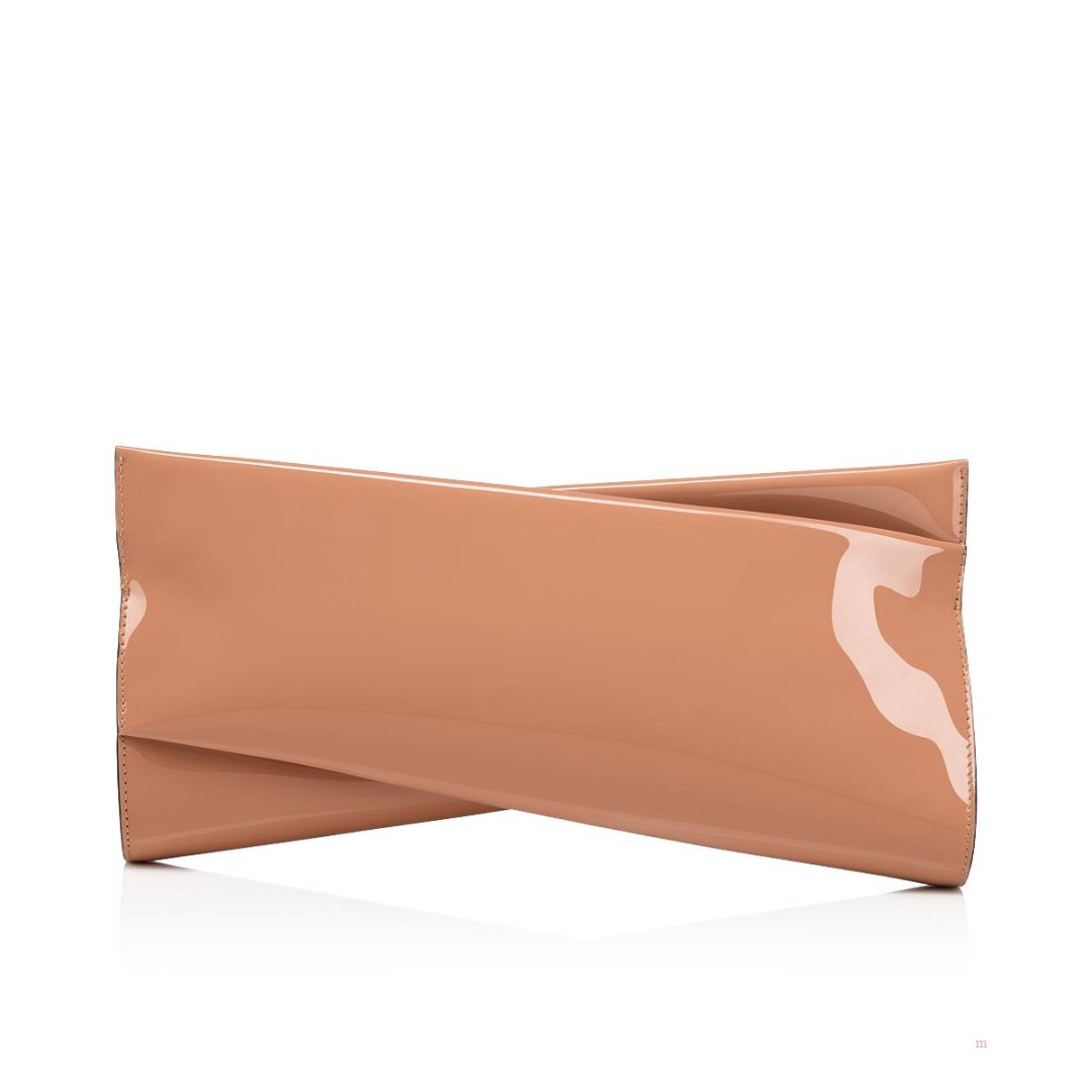 Christian Louboutin Loubitwist Women's Clutch Bag Beige | DYMQEN826