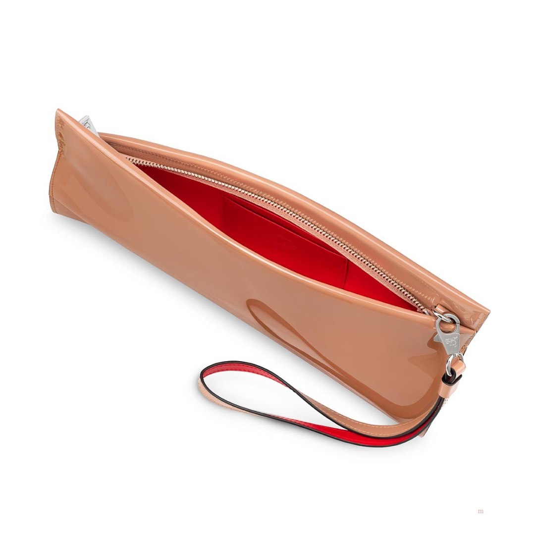 Christian Louboutin Loubitwist Women's Clutch Bag Beige | DYMQEN826