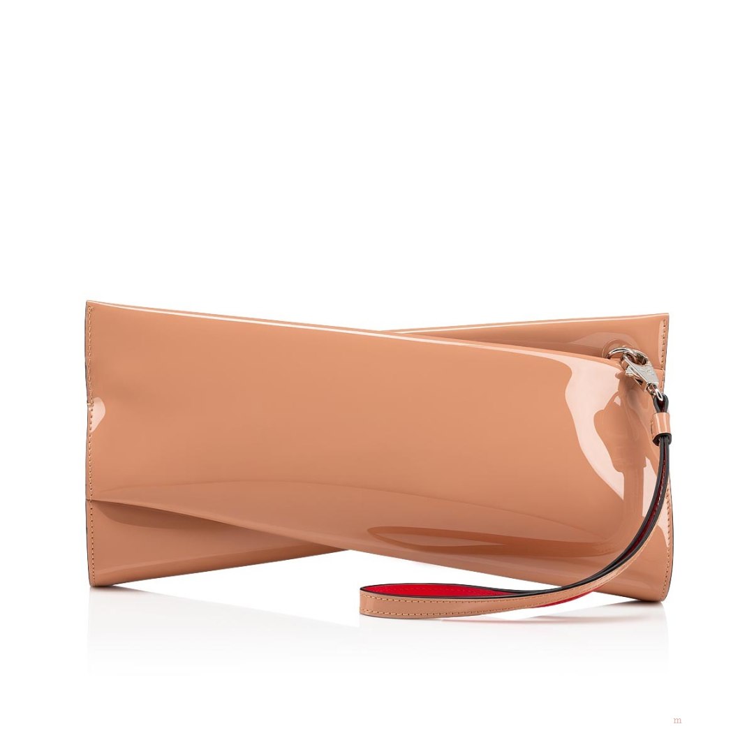 Christian Louboutin Loubitwist Women\'s Clutch Bag Beige | DYMQEN826