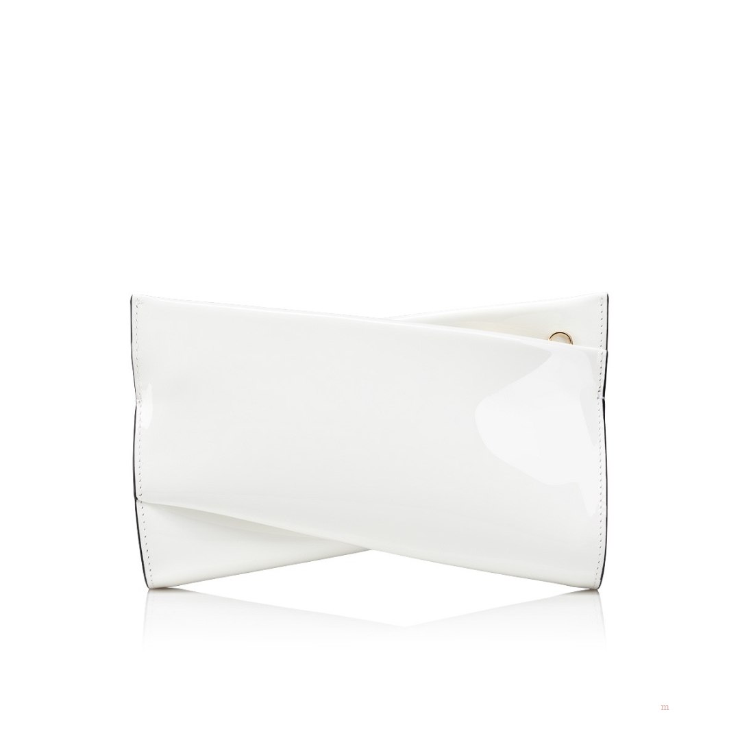 Christian Louboutin Loubitwist small Women's Clutch Bag White | KRGCYO651